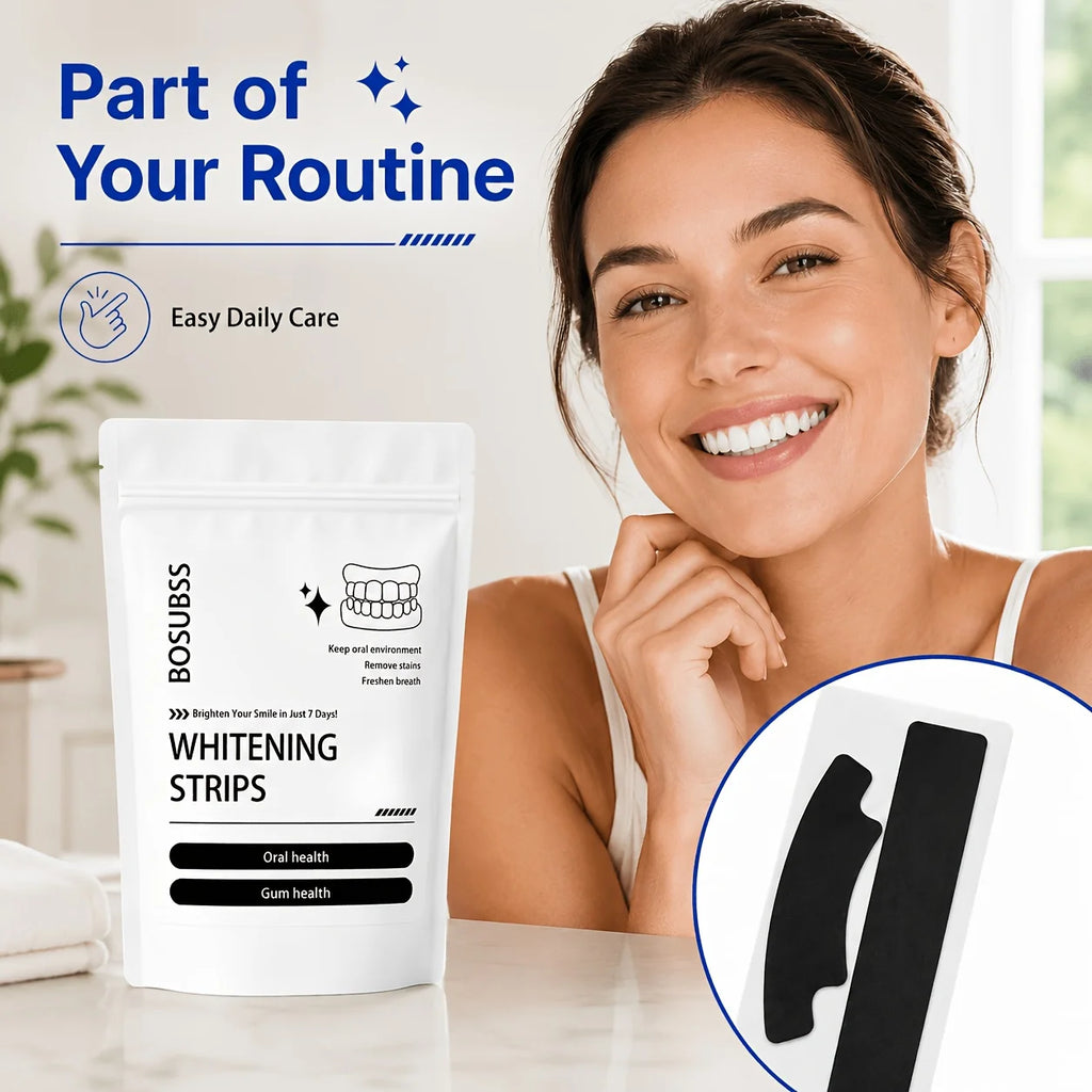 Black Teeth Whitening Strips for Radiant Smile