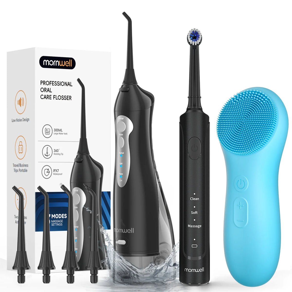 3-in-1 Professional Oral Care & Facial Cleaning Kit