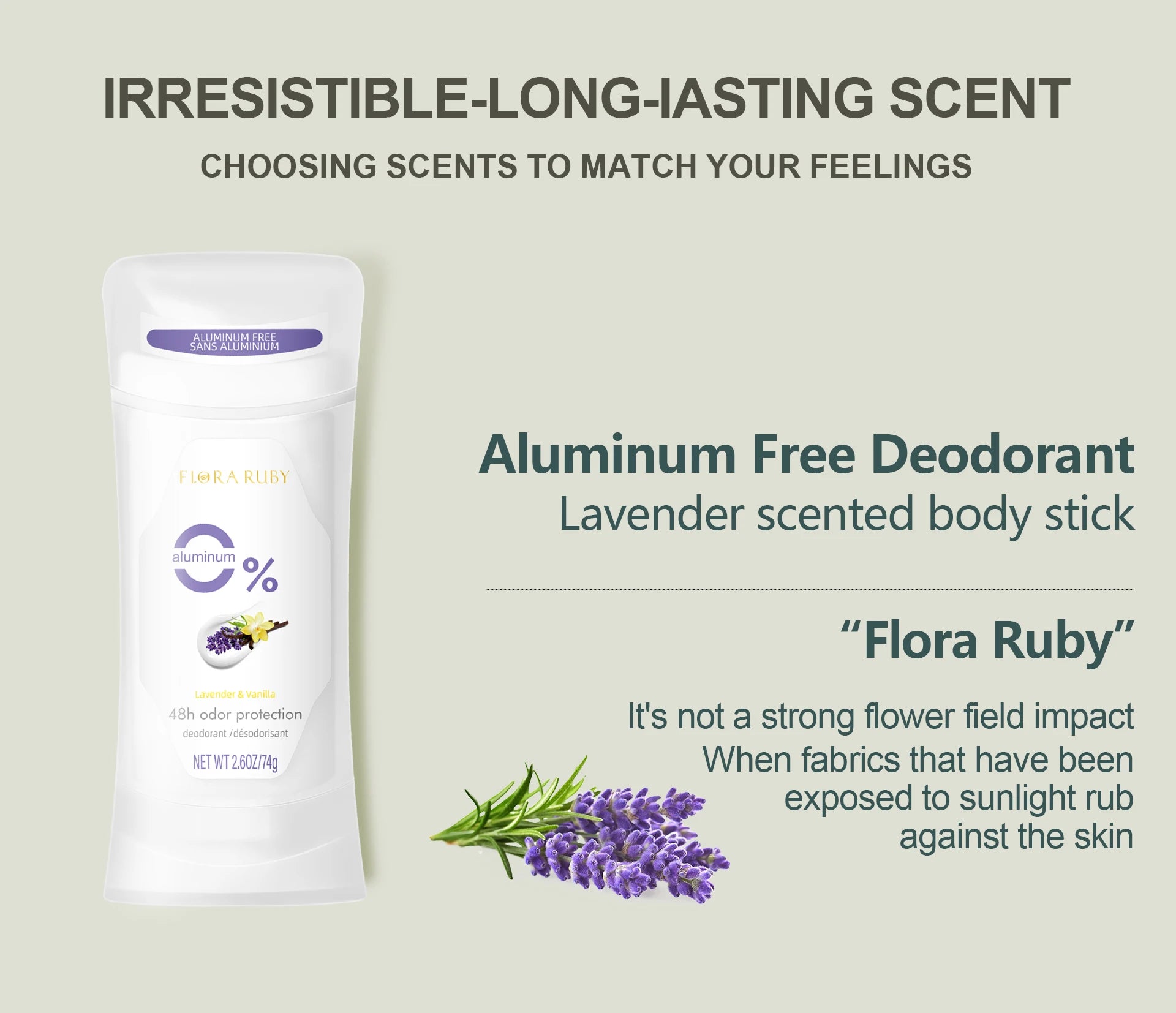 Natural Aluminum-Free Deodorant Stick Set - 10
