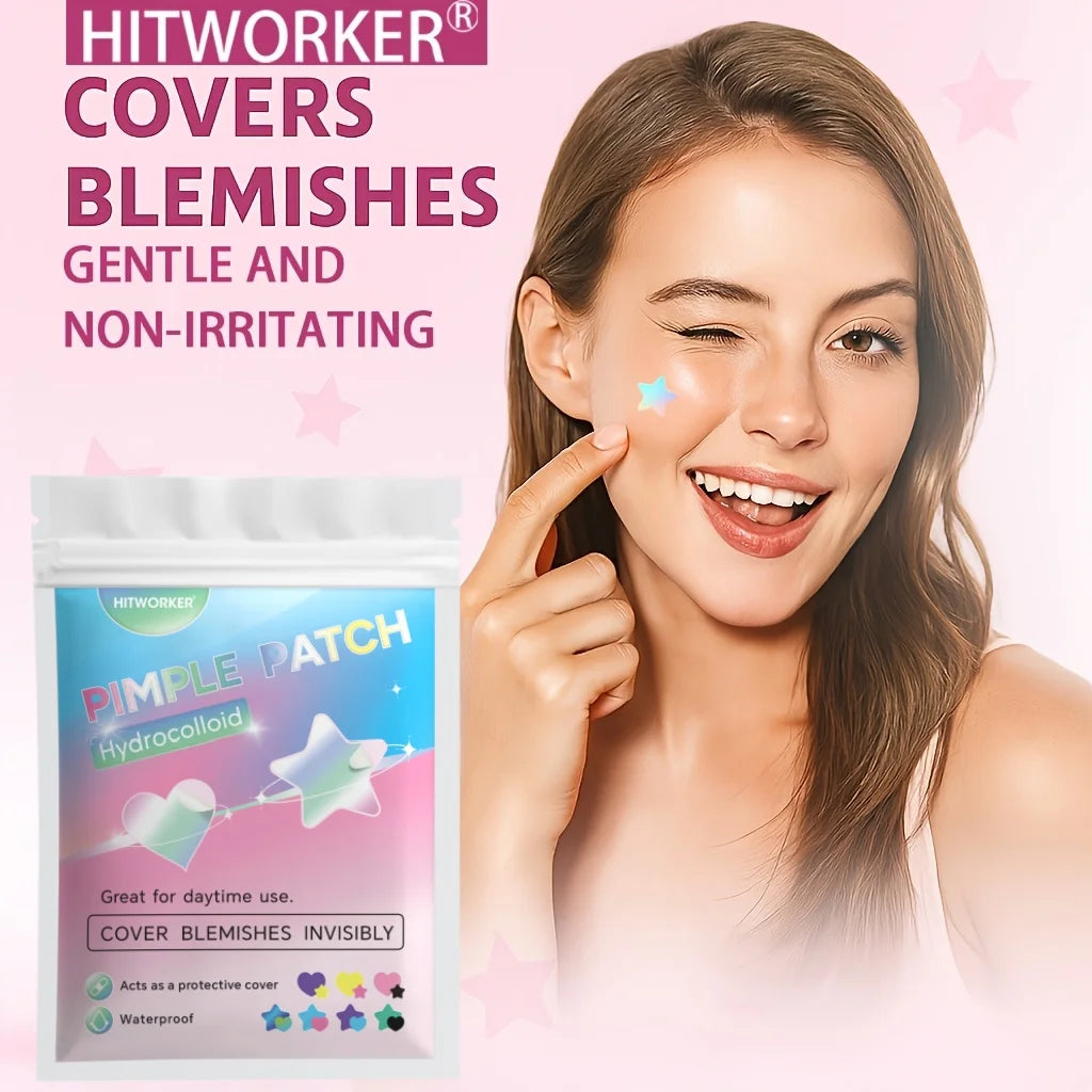 Colorful Hydrocolloid Pimple Patches for Blemish Treatment - 2