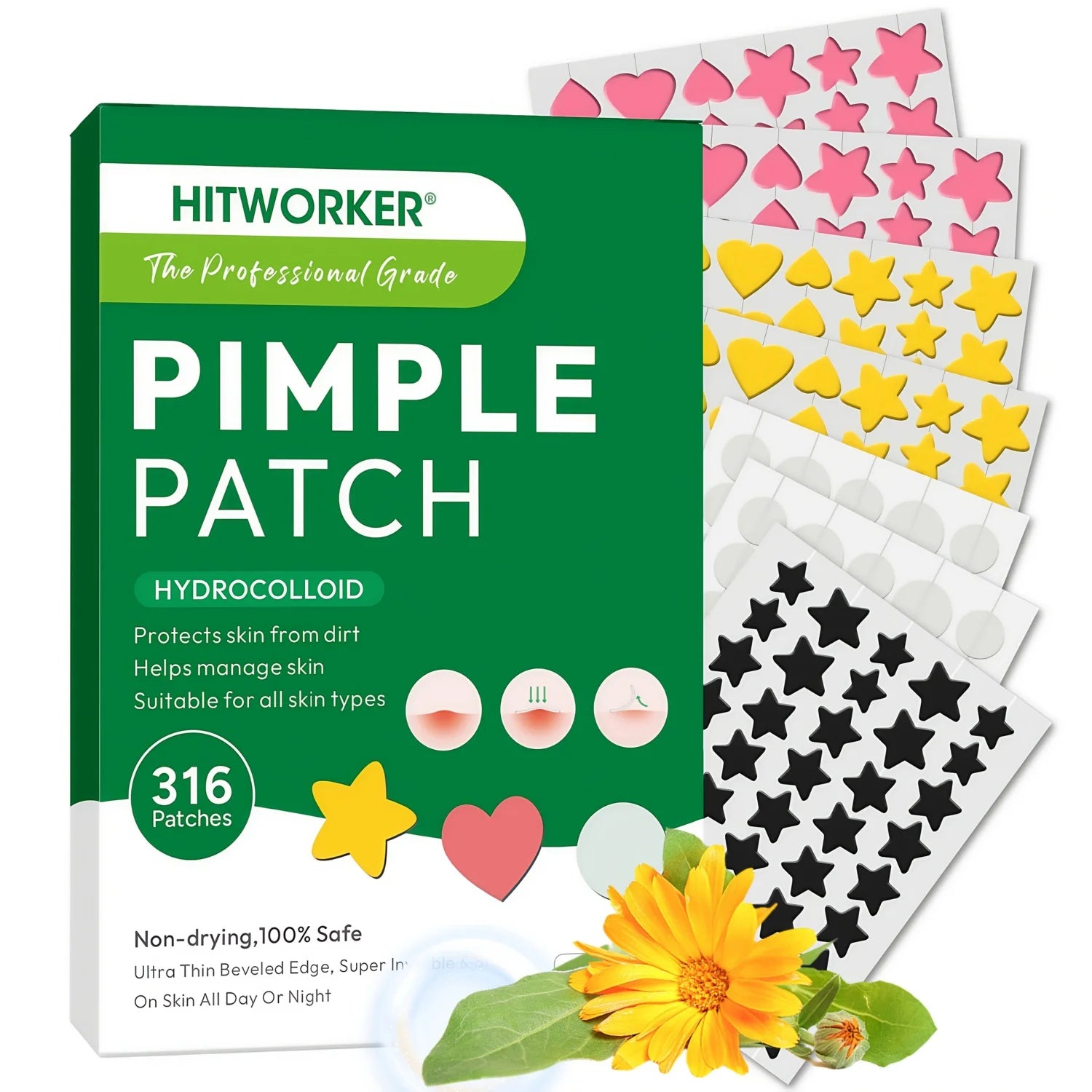 Cute Hydrocolloid Acne Pimple Patches - 11