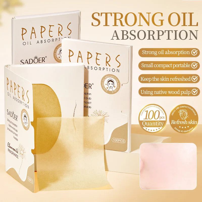 Oil-Absorbing Face Blotting Sheets for Oily Skin