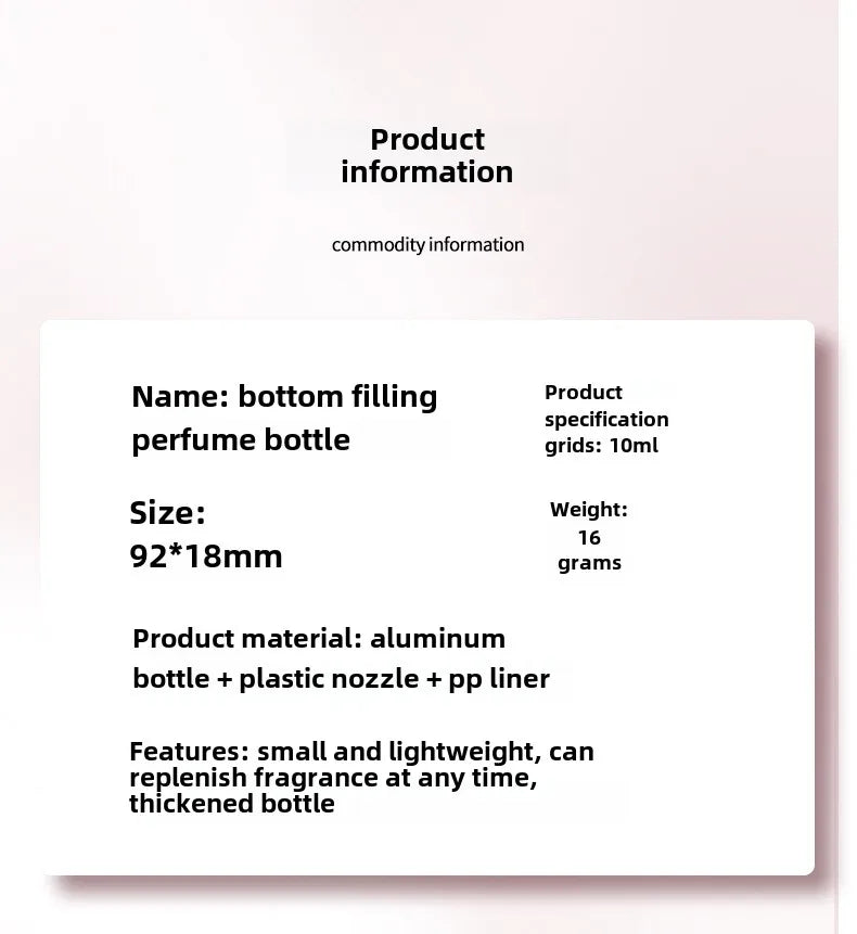 Refillable Portable Perfume Atomizer Spray Bottle - 8