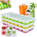 14-Grid Easy-Release Silicone Ice Cube Tray