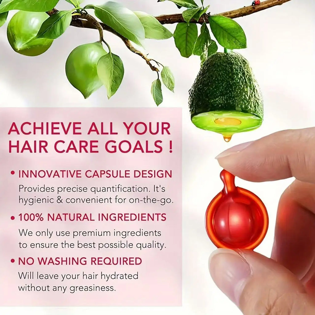 Avocado & Argan Oil Hair Vitamin Serum Capsules