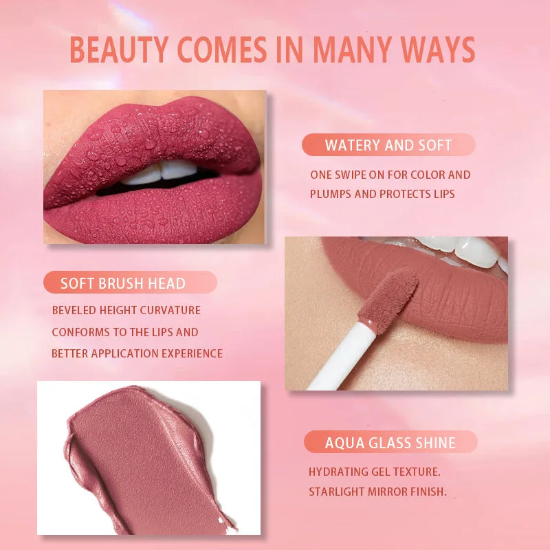12-Piece Long-Lasting Matte Liquid Lipstick Set - 3