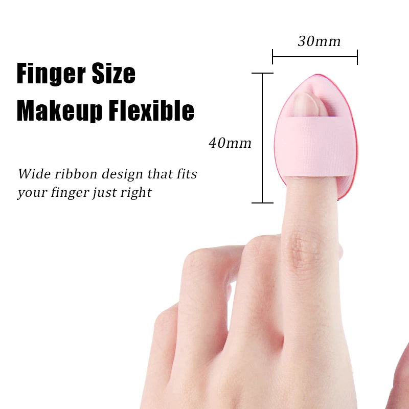 Mini Finger Makeup Sponges for Precise Concealer Application
