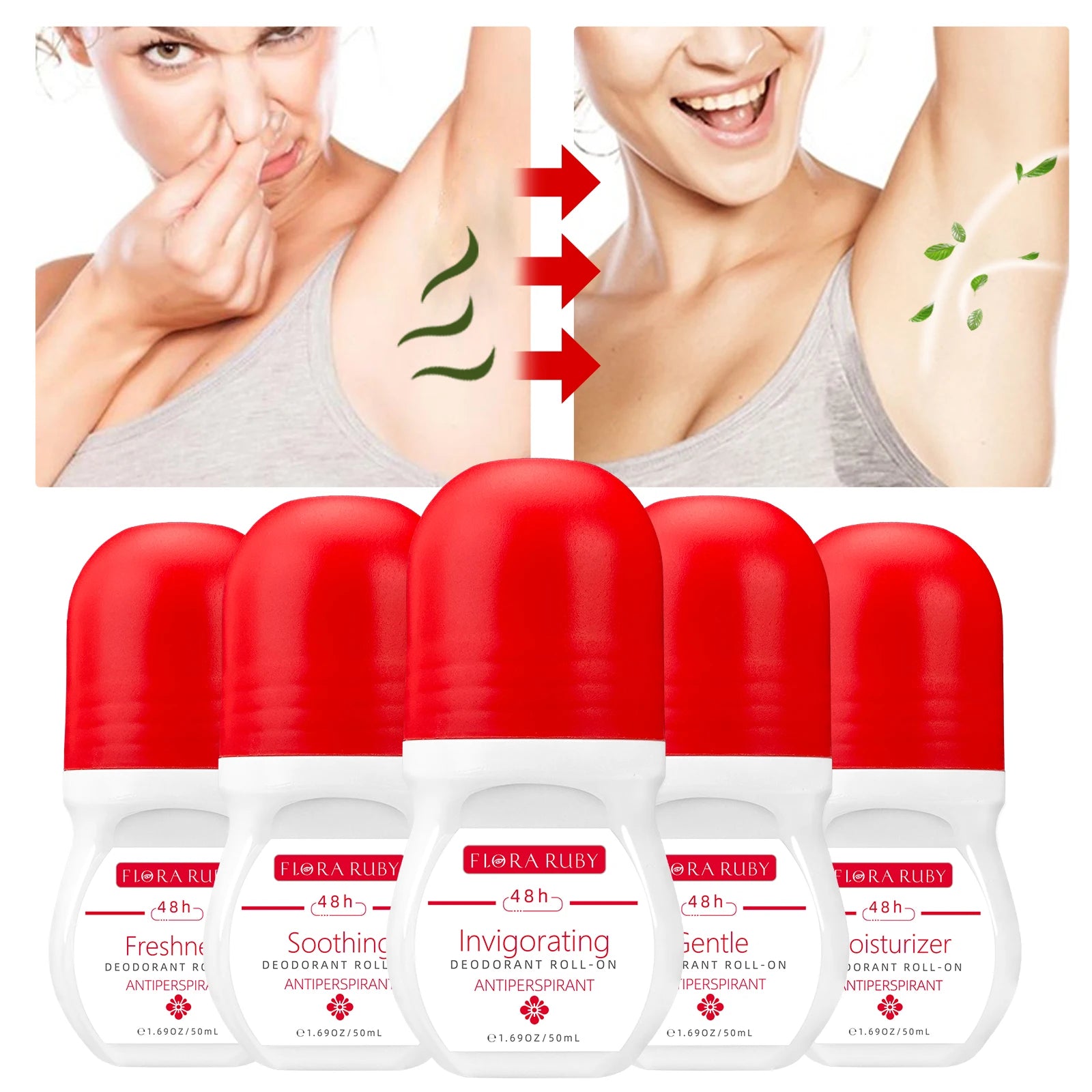 48-Hour Long-Lasting Antiperspirant Roll-On for All-Day Freshness - 2