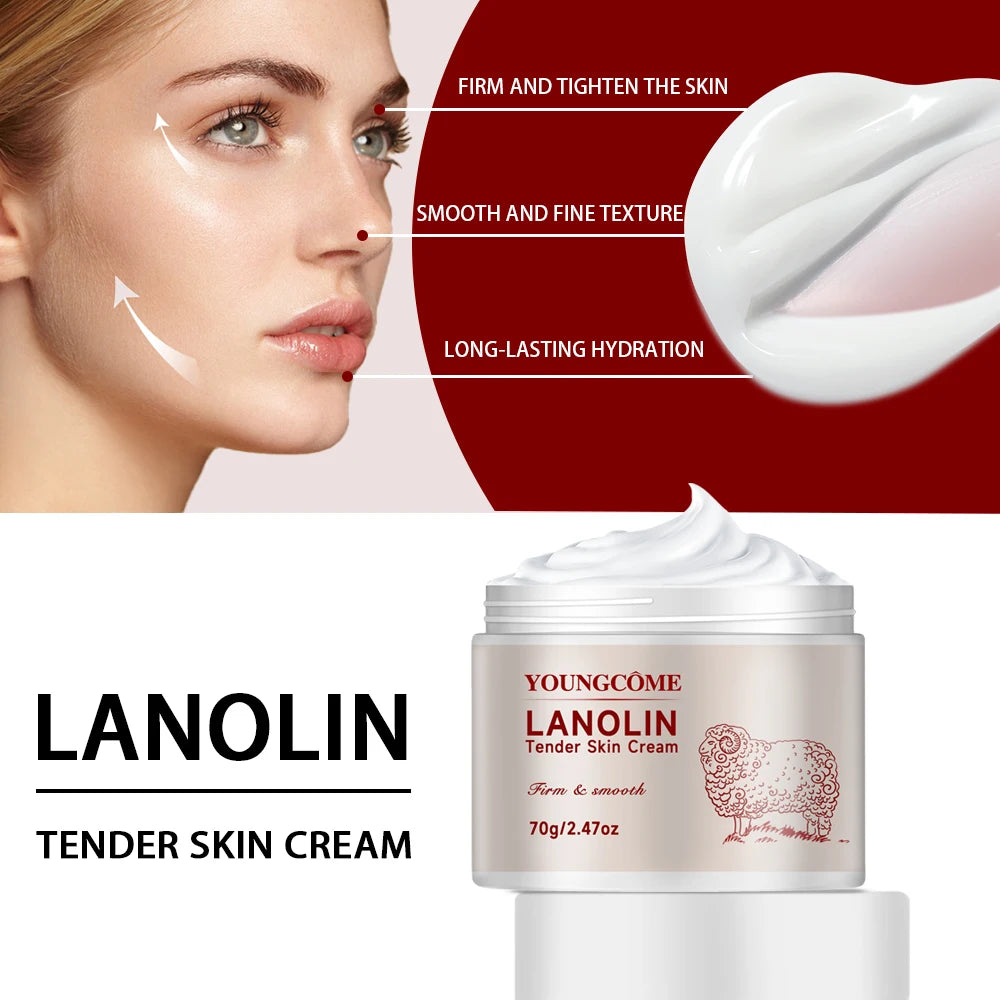 Pure Lanolin Moisturizing Cream for Dry and Sensitive Skin - 12