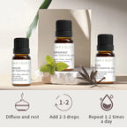 Pure Organic Plant Essential Oil Set for Aromatherapy and Diffusers