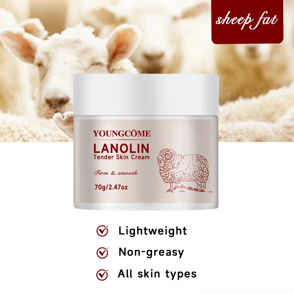 Pure Lanolin Moisturizing Cream for Dry and Sensitive Skin