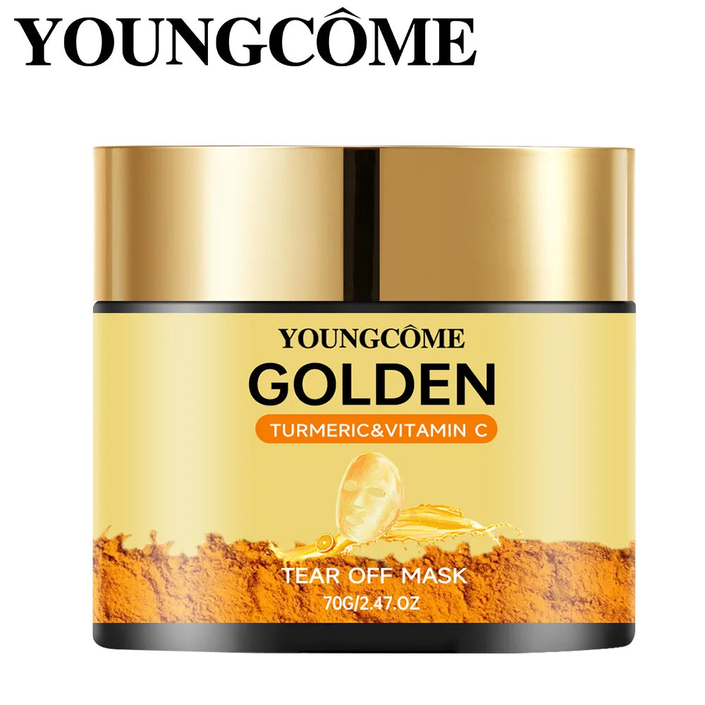 24K Gold Collagen Peel-Off Facial Mask for Glowing Skin