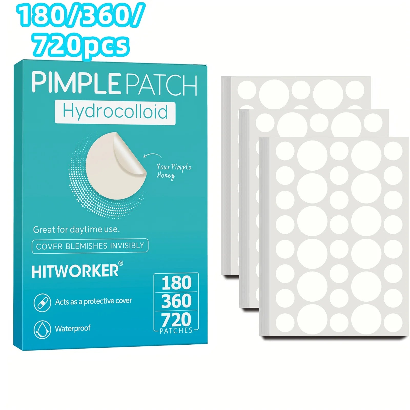Invisible Hydrocolloid Acne Patch Set for Fast Blemish Healing - 1