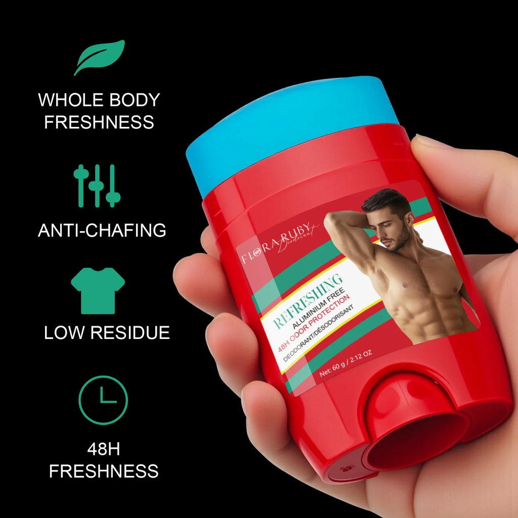 Long-Lasting Aluminum-Free Deodorant Stick for Men