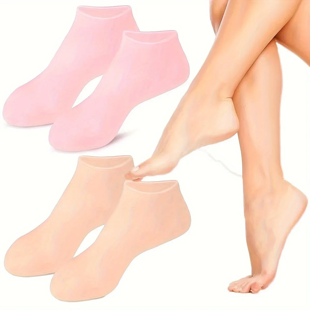 Moisturizing Silicone Gel Socks for Dry Cracked Feet