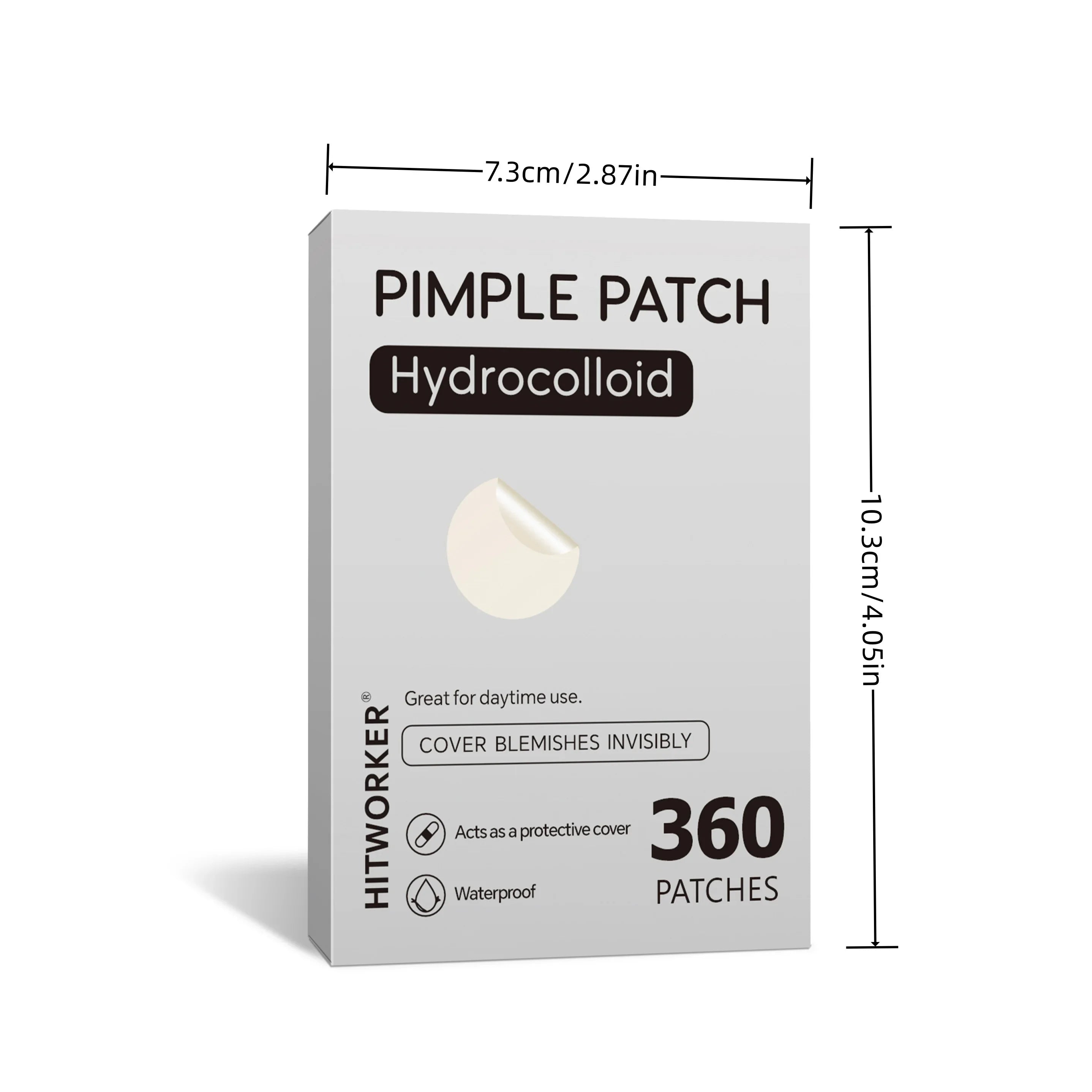 Invisible Hydrocolloid Acne Pimple Patches (360 Count) - 7