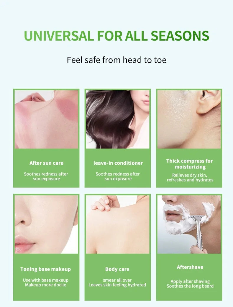 99% Natural Aloe Vera Soothing Gel for Face and Body