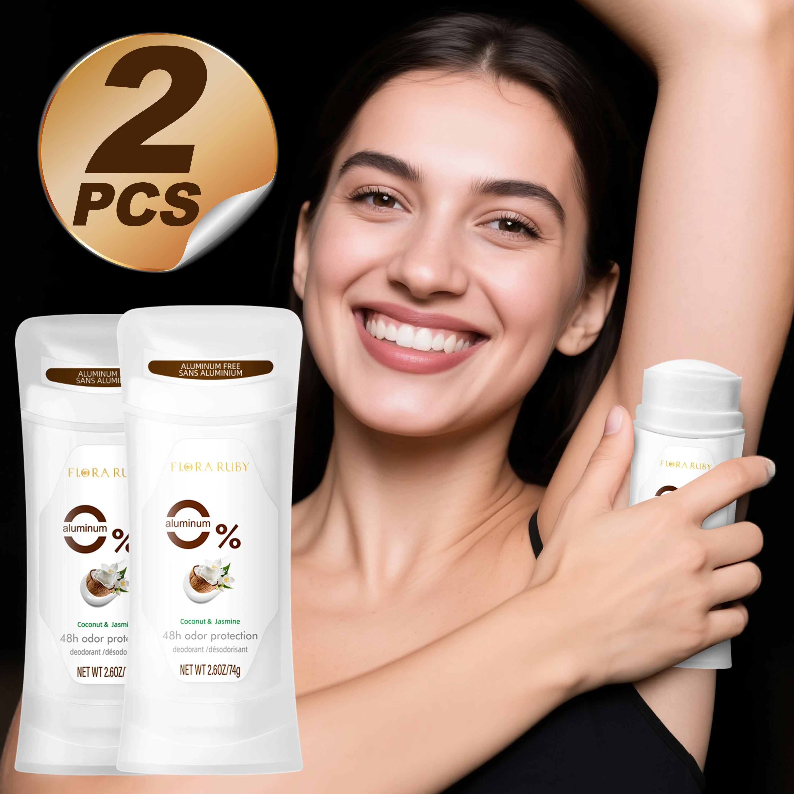 Natural Aluminum-Free Deodorant Stick Set