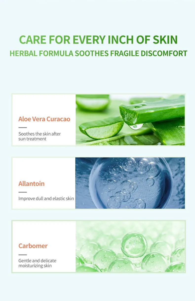 99% Natural Aloe Vera Soothing Gel for Face and Body