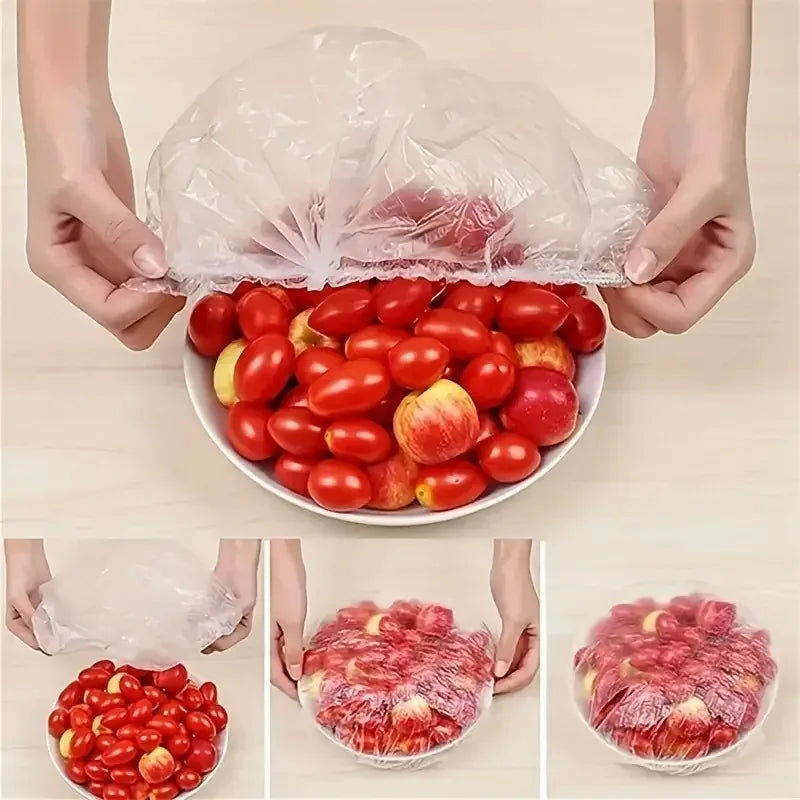 Elastic Disposable Food Covers for Kitchen Storage - 6