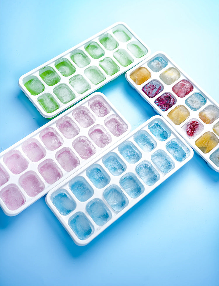 14-Grid Easy-Release Silicone Ice Cube Tray