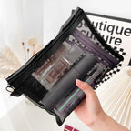 3-Piece Mesh Travel Toiletry and Makeup Organizer Set