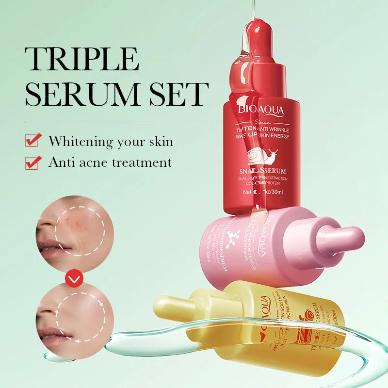 3-Piece Anti-Aging Facial Serum Set for Radiant Skin - 2