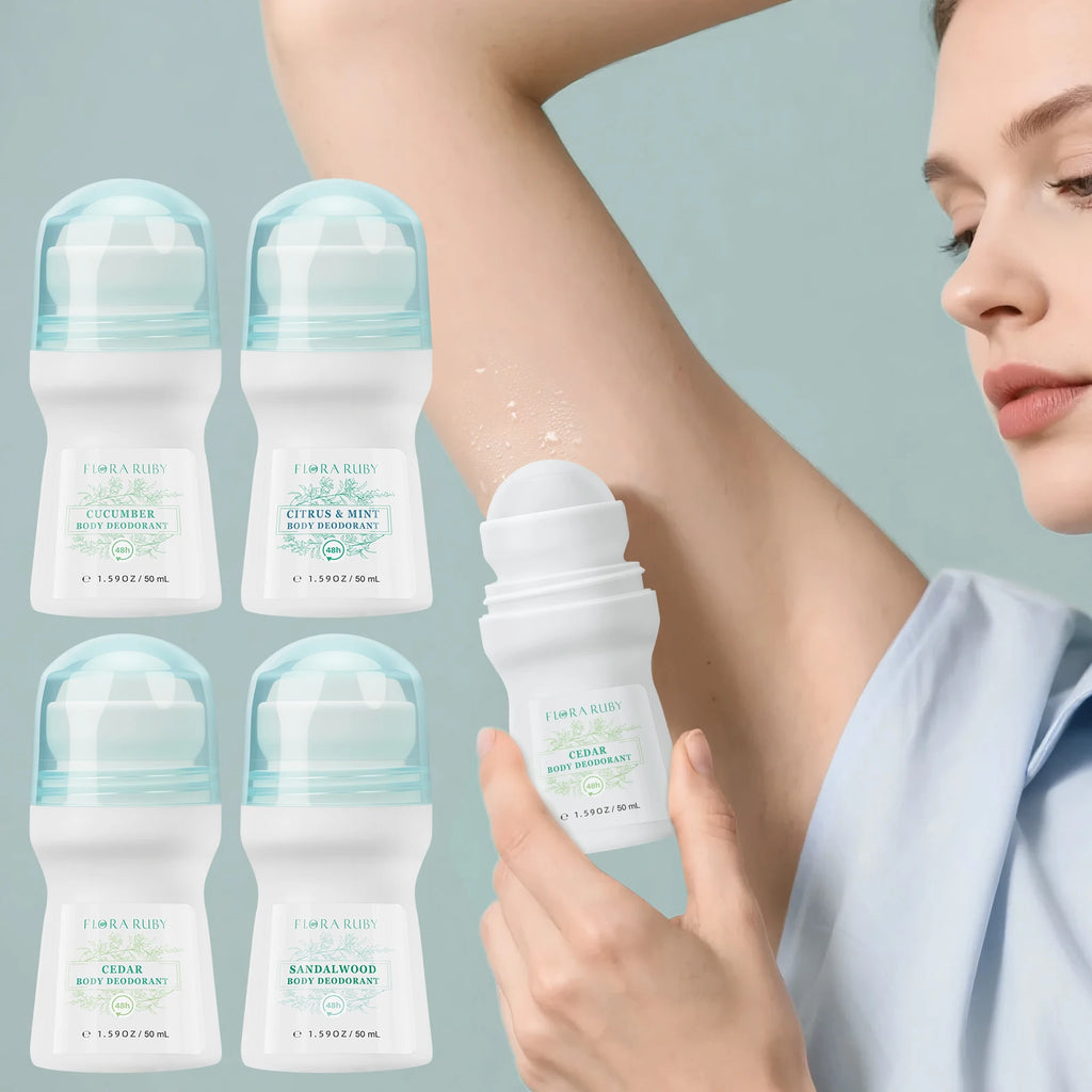 Natural Aluminum-Free Deodorant Roll-On