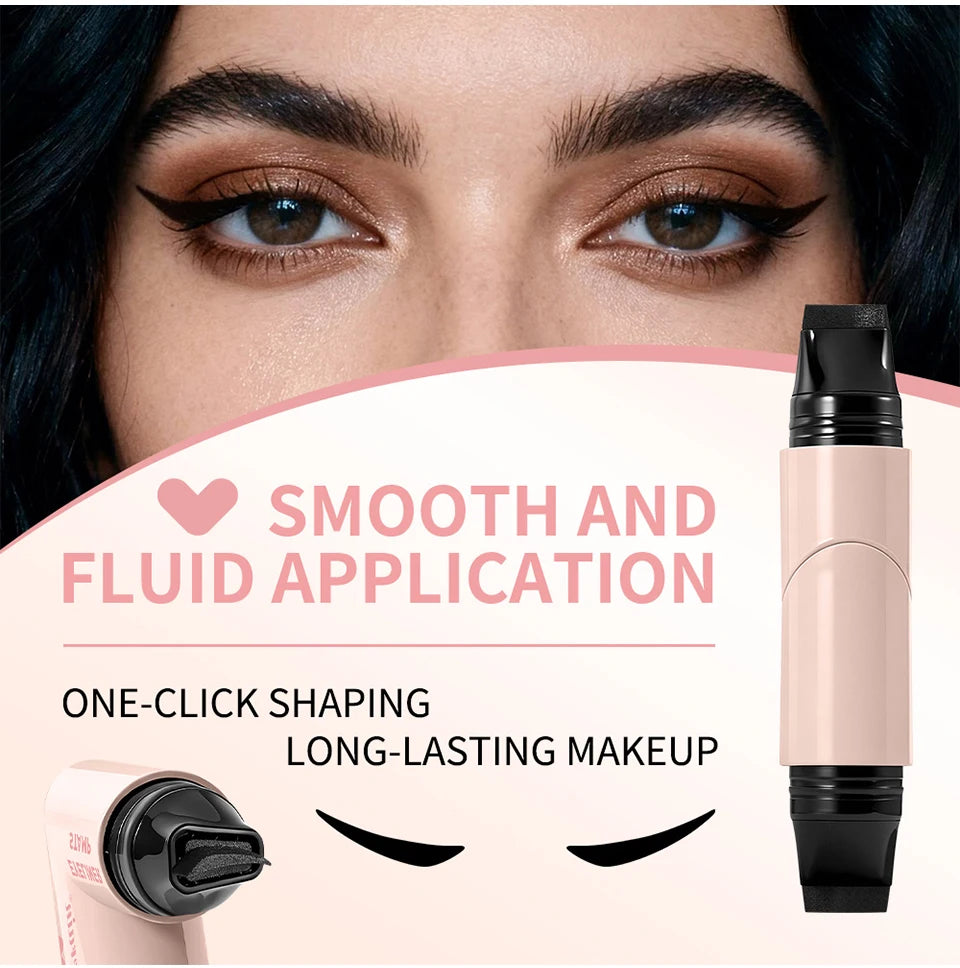 Waterproof Double-Wing Eyeliner Stamp for Perfect Wings - 10