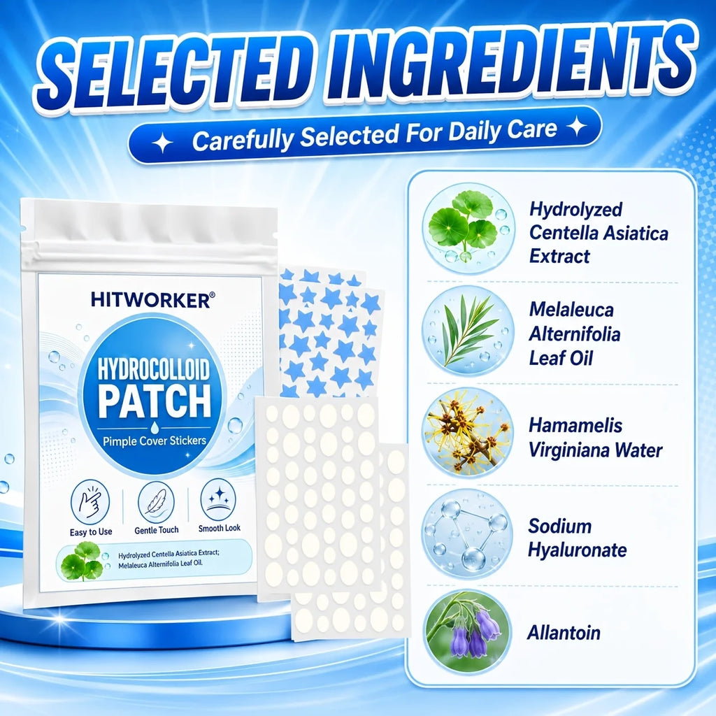 Invisible Hydrocolloid Acne Pimple Patches