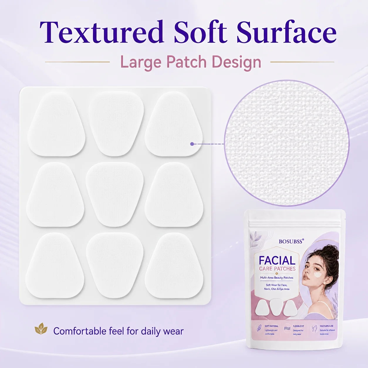 Smoothing Facial Care Patches for Fine Lines