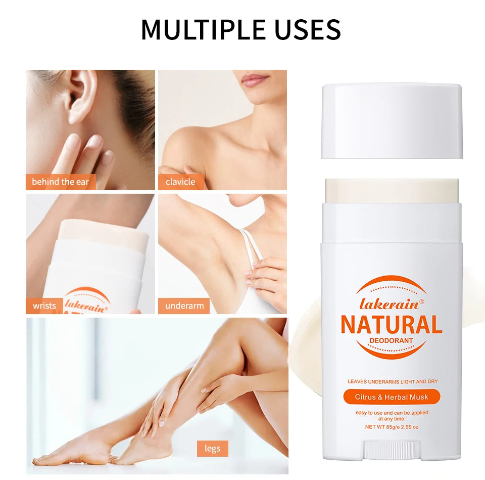 Natural Long-Lasting Solid Deodorant Balm