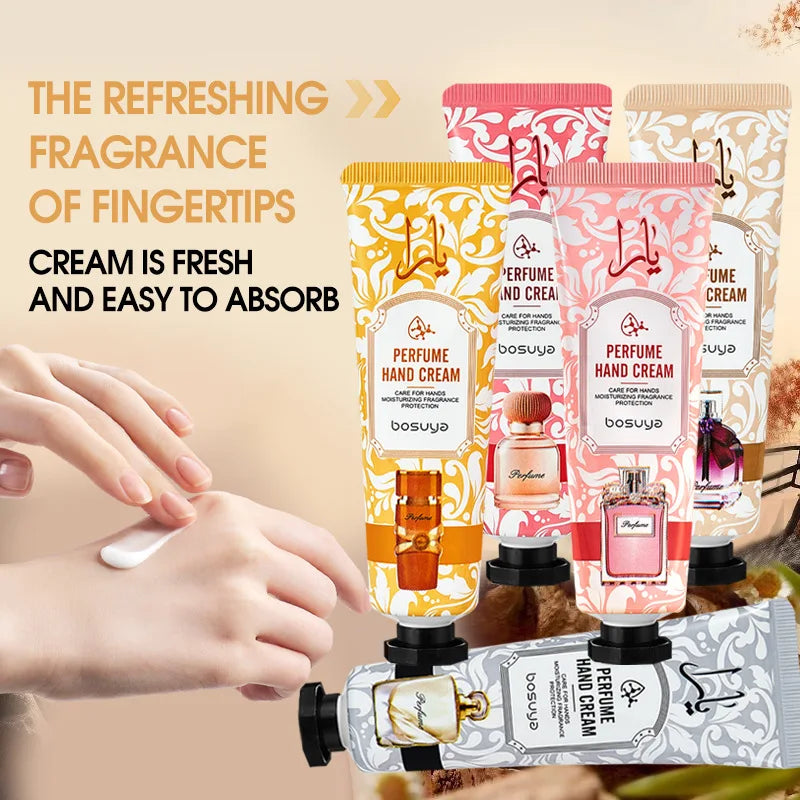 Moisturizing Plant Fragrance Hand Cream Set for Dry Skin