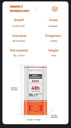 6-Piece Long-Lasting Natural Scent Deodorant Set