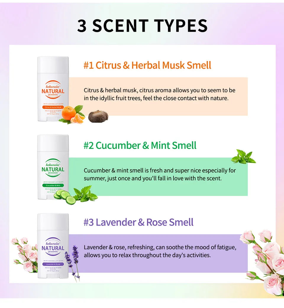 Natural Long-Lasting Solid Deodorant Balm - 9