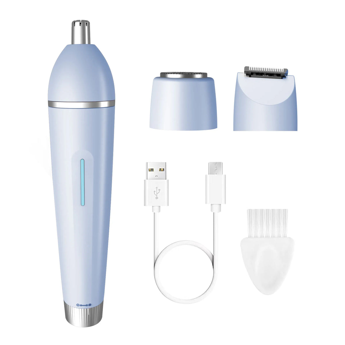 3-in-1 Waterproof Electric Hair Trimmer for Face and Body
