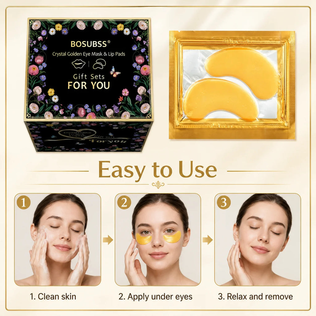 Gold Collagen Eye Masks for Dark Circles and Puffiness