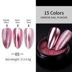 Metallic Mirror Effect Nail Glitter Chrome Powder