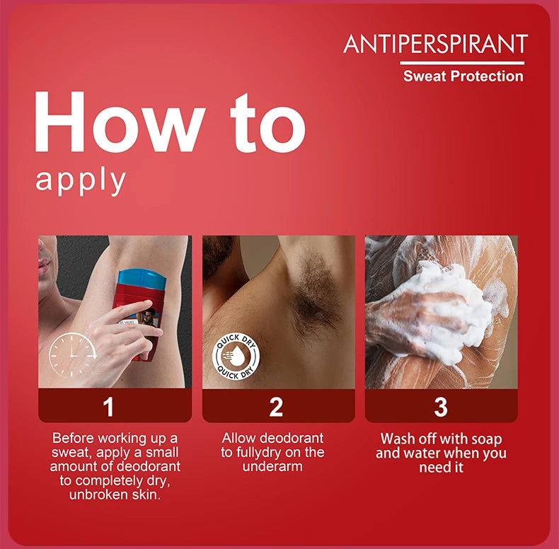 Aluminum-Free Men's Deodorant Stick 3-Pack