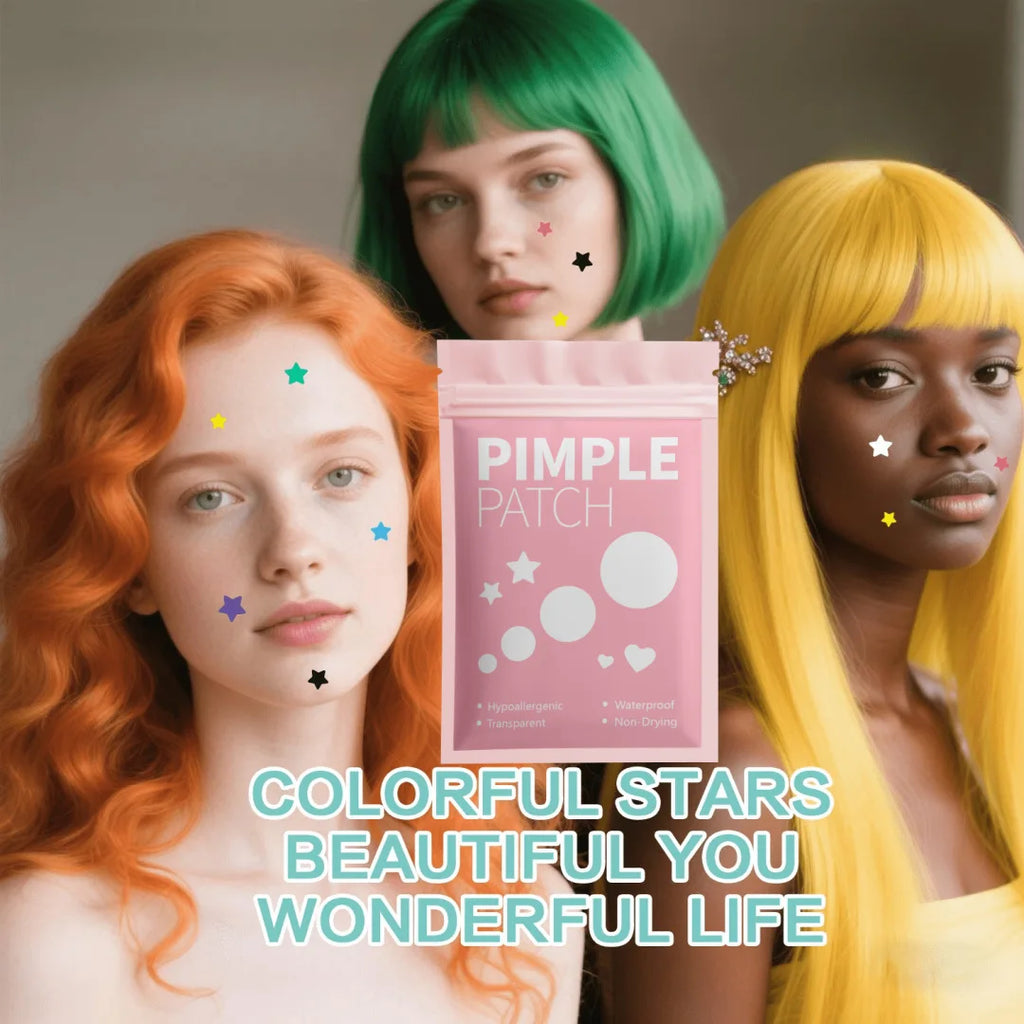Star-Shaped Pimple Patches for Acne Spot Treatment