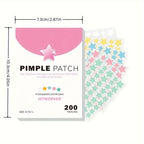 200 Count Star Hydrocolloid Acne Patches for Fast Blemish Healing